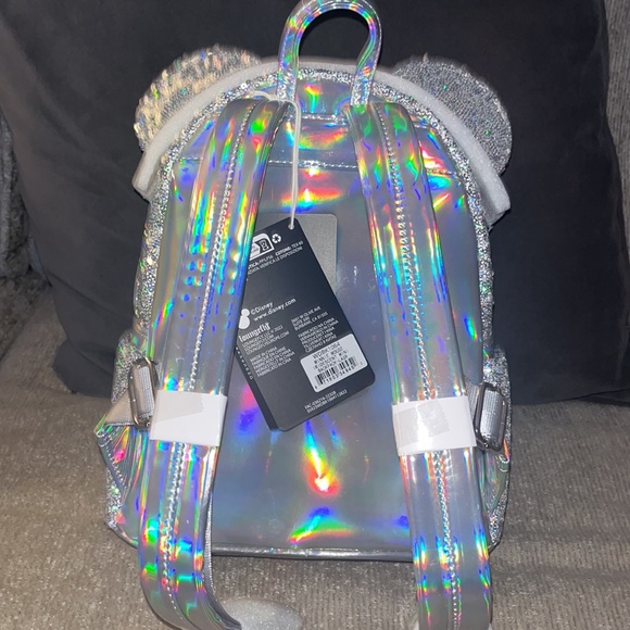 Silver sequin loungefly and wallet nwt - Picture 4 of 5